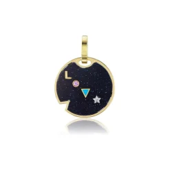 Ora Midnight Talisman LOVE Charm in Aventurine and Yellow Gold