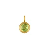 Peridot Seeds of Life Charm in Yellow Gold
