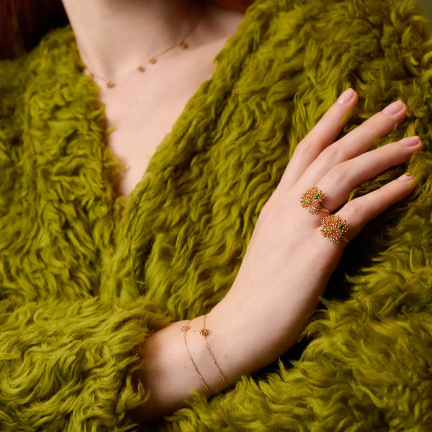 Petit Cactus Vert Ring