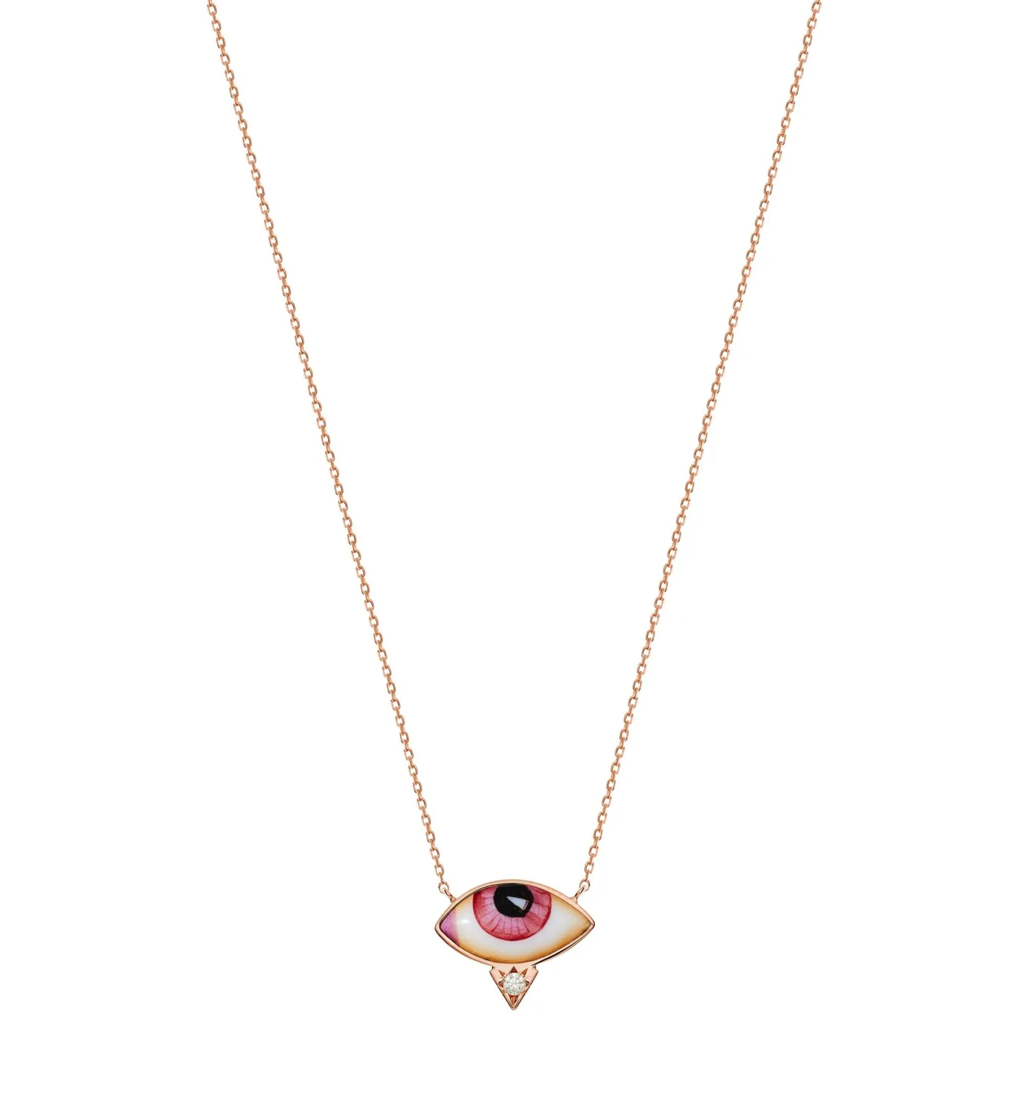 Petit Rose Diamond Necklace