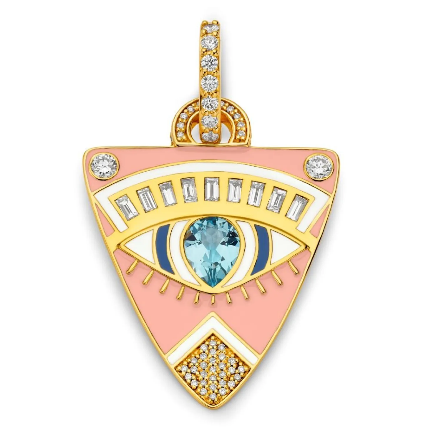 Pink Guitar Pick Pendant