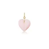 Pink Opal Mini Split Heart Charm