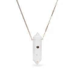 Power Crystals Necklace with 3 Point Diamond