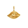 Protective Eye Charm in Yellow Gold