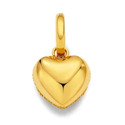 Puffy Heart Diamond Pendant