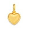 Puffy Heart Yellow Gold Charm