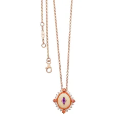 Purple Diamond Necklace