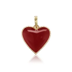 Red Amortentia Enamel Heart Charm