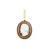 Ruby Precious Cameo Charm in Yellow Gold