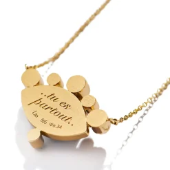 Russe Petit Bleu Diamond Necklace in Yellow Gold