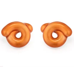 Savanna Orange Tarallo Earrings in Silver