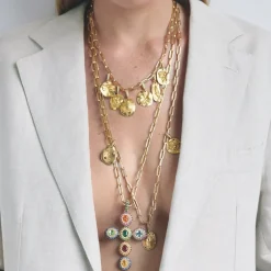 Short Lien Or Necklace in Yellow Gold