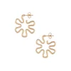 Small Daisy Hoops in Yellow Gold