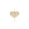 Small Diamond Fringe Charm