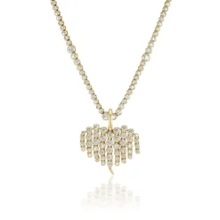 Small Diamond Fringe Charm