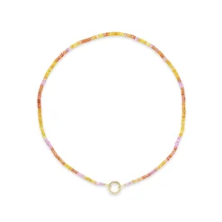 Sunset Sapphire Beaded Necklace