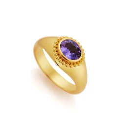 Tanzanite Electra Ring in Yellow Gold