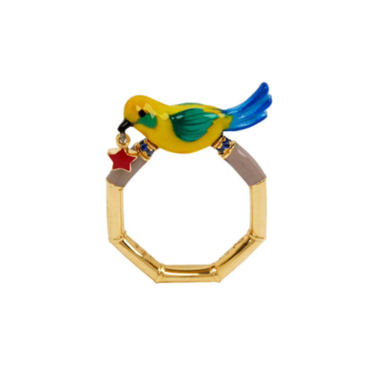 The Bird Takes Flight Ring in Yellow Gold