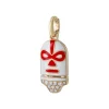 The Destroyer Luchadores Charm with White Diamonds in Yellow Gold