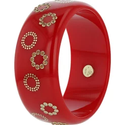 Thick Red Bakelite Bracelet