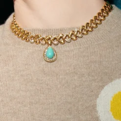 Turquoise Chain Necklace