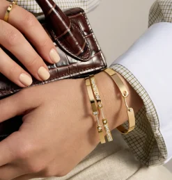 Under the Stars Bangle in Yellow Gold