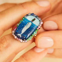 Whales At Wonderland Ring in Yellow Gold