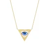White Diamond Isida Petit Bleu Necklace in Yellow Gold