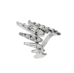 White Diamond Spectrum Ring in White Gold