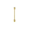 Yellow Gold and White Diamond 22mm Twist Pin Earring 02