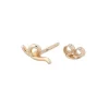 Yellow Gold Mini Loop Earring