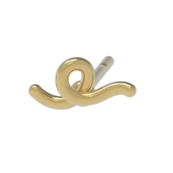 Yellow Gold Mini Loop Earring
