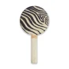 Zebra Marquetry Hand Mirror